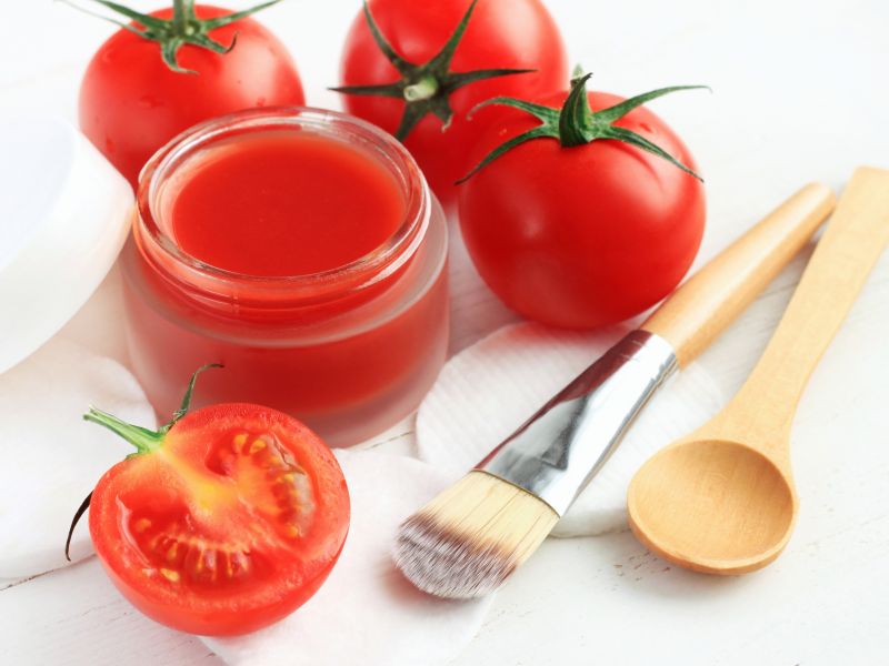 Maske aus Tomaten