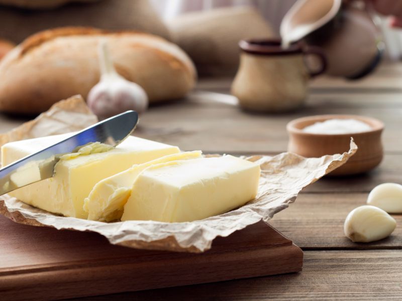 Platz 11 der Vitamin D-haltigsten Lebensmittel: Butter
