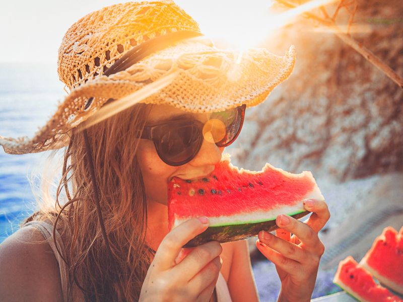 Essen bei Hitze: Wassermelone